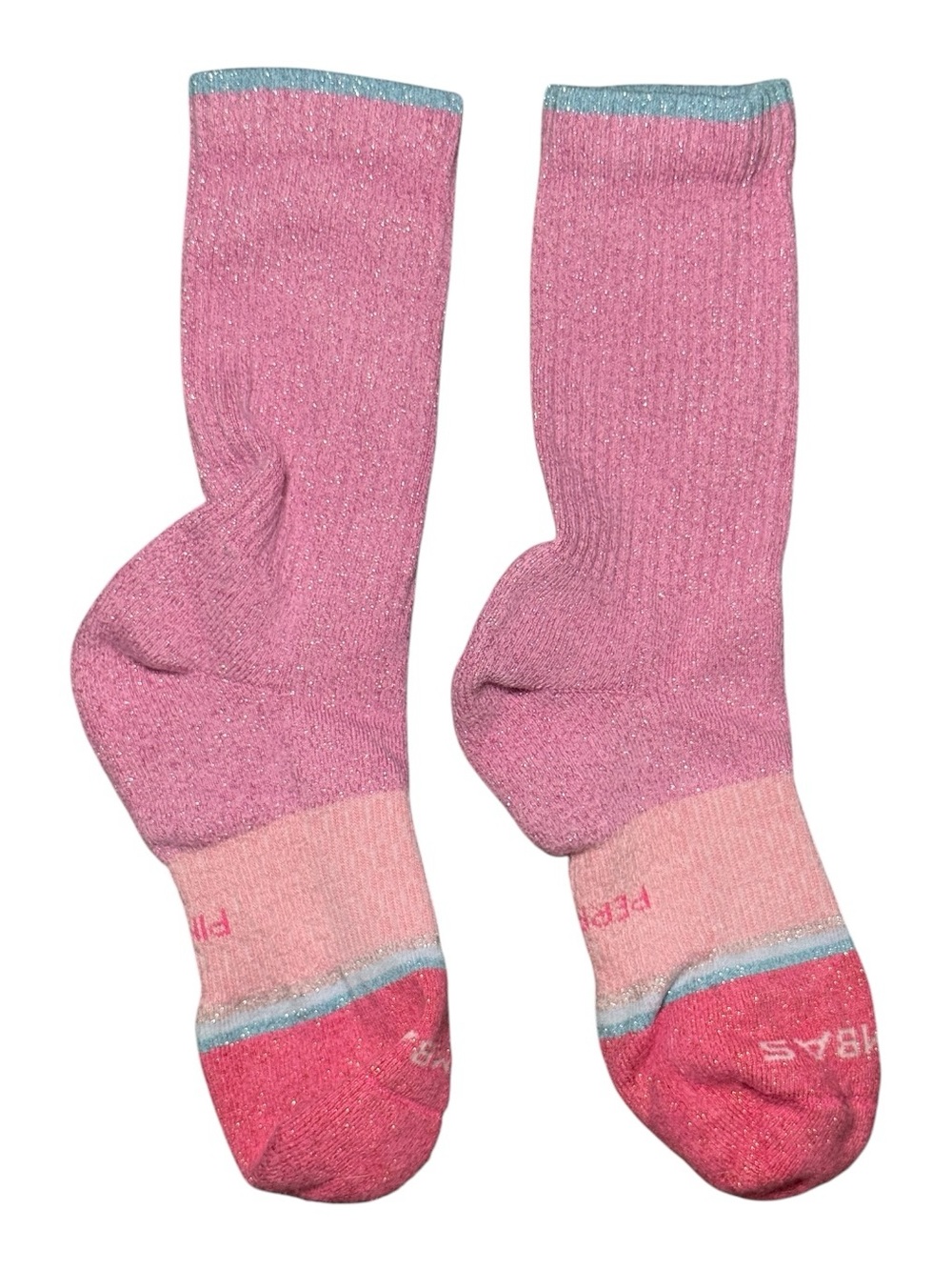Bombas x Wicked Glinda Pink Sparkle Crew Socks Limited Edition